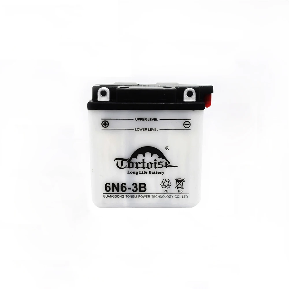 Ико качество 6N6-3B АКБ для мотоциклов 6В 6ah сухое заряжение MF свинцово-кислотный аккумулятор