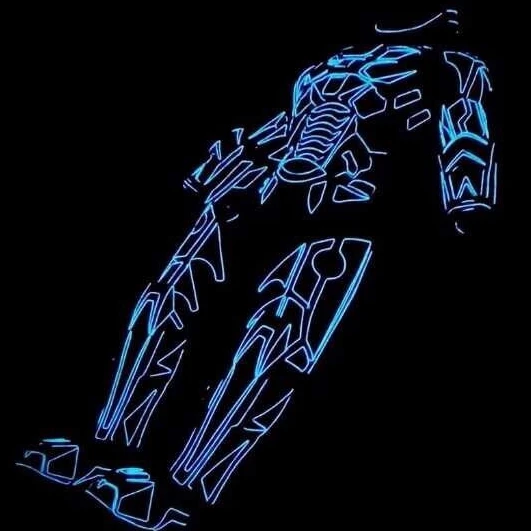 Легкий костюм EL WIRE, футболка, ткань, одежда, одежда