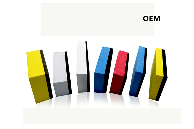 8*4*2cm Nano Ceramic Coating Black Sponge Applicator