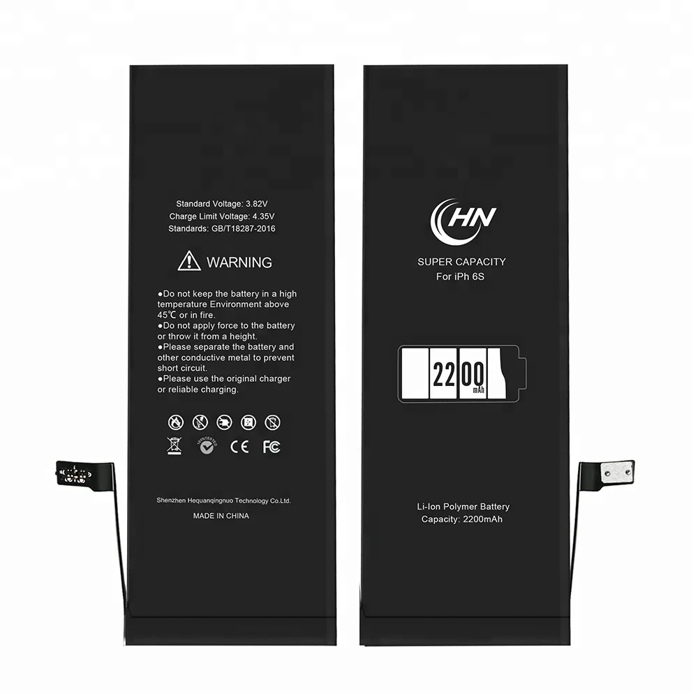 Производитель Китай OEM высокой емкости 2200 мАч литиевая батарея для оригинального S iphone 6 S Замена Комплект