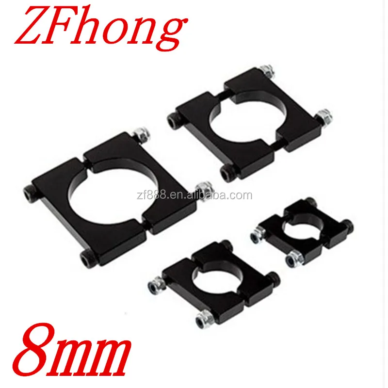 100pcs/lot 8mm Four axis pipe clamp/aluminum clamp/carbon fiber clamp