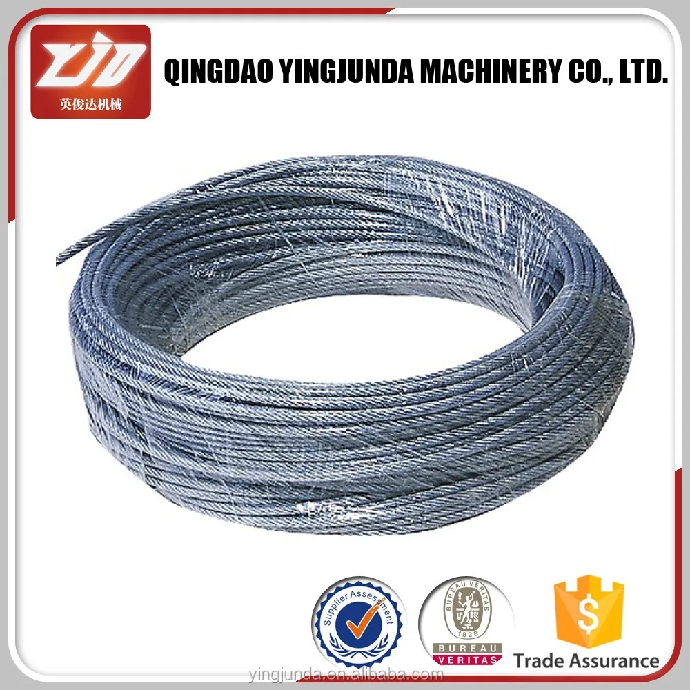 6*24+7FC steel wire rope galvanized wire rope 6x24 7fc steel wire rope supplier