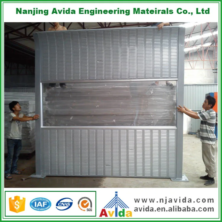 
Road Sound Barrier for Sound Absorbing Materials 