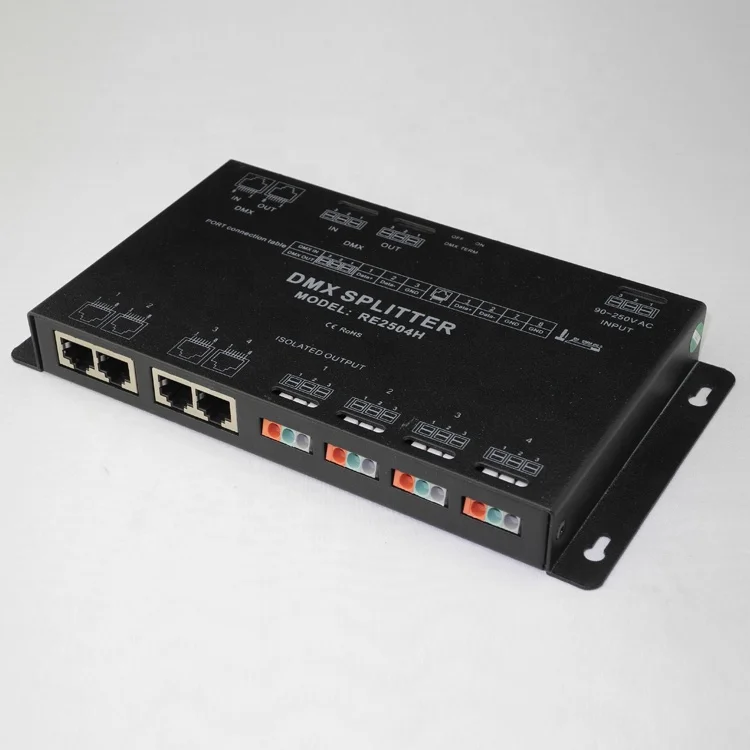 DMX512*4CH output DMX signal splitter