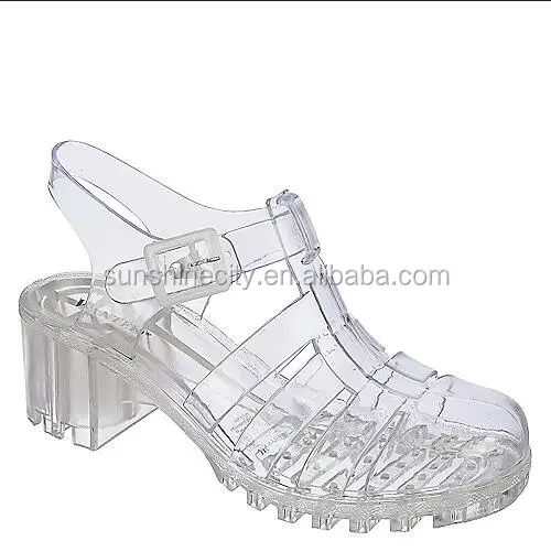 High Heel Jelly Transparent Sandal