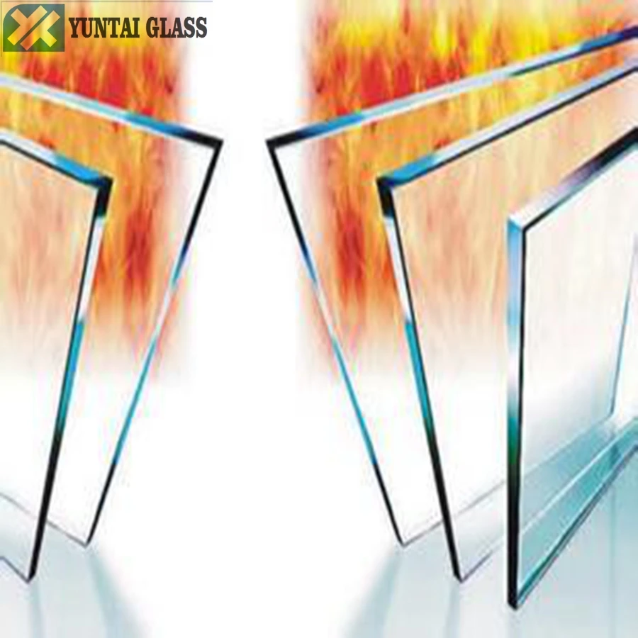 toughened 90 minutes fire rated glass for building window door