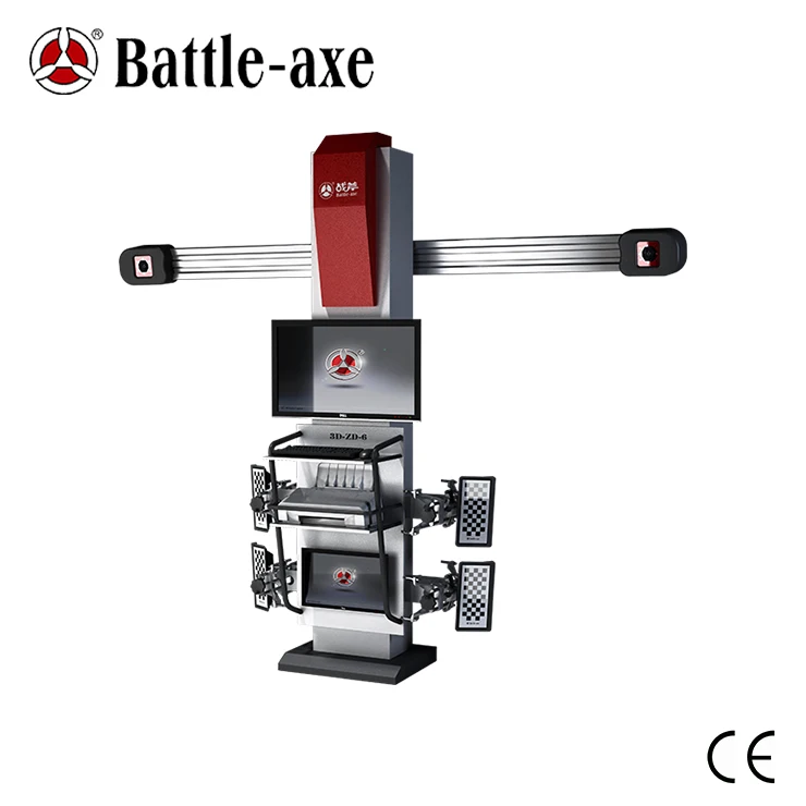 battle axe 3d 4 wheel alignment system with freely parts approved by 3d alignment dealer