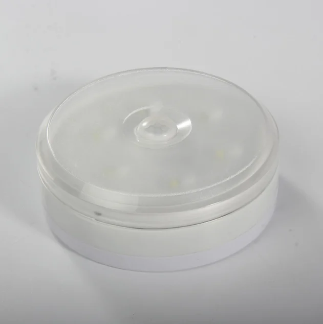 indoor mini wireless battery powered led night human motion sensor light