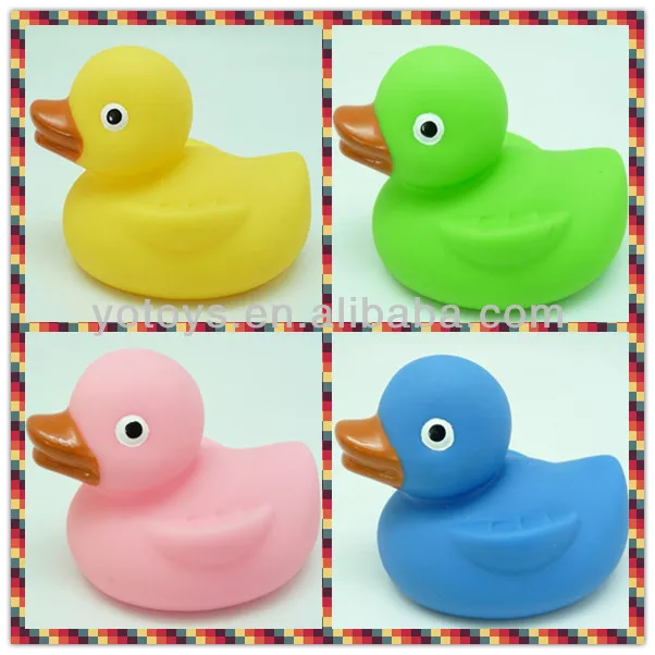 Custom Sale China Squeaky Bath Toy Rubber Duck Water Beach Small Toys Set for Toddler Children