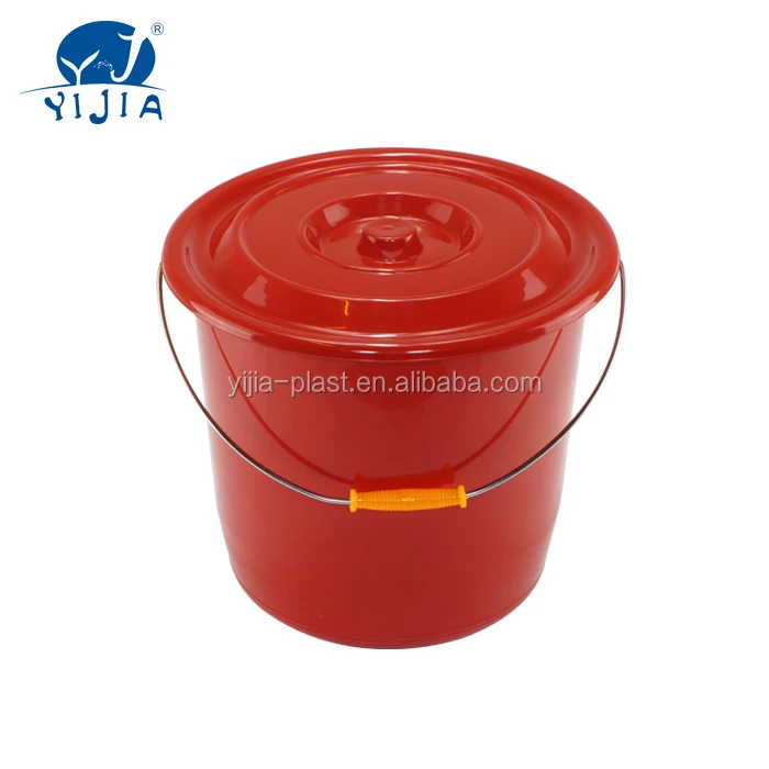 16L 19L 23LPlastic Bucket with Lid Bucket with Lid and Stainless Steel Handle Plastic Pail with Lid and Stainless Steel Handle