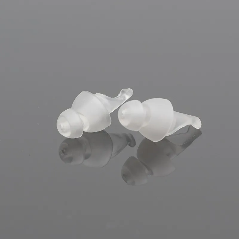 High fidelity silicone earplugs with filter