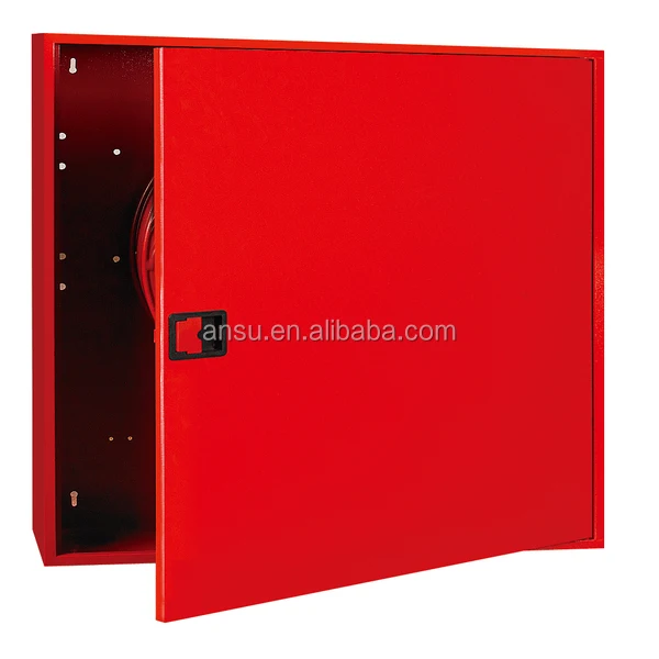 Factory price fire fighting fire hose box Fire Hose Reel Cabinet 19mm 25mm 33mm water hydrant  hose reel cabinet