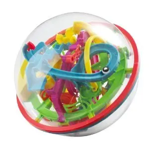 Kids Balance Control Trainer Magical Intellect Ball Marble Puzzle Game Toy Intelligent Ball 360 degree sphere