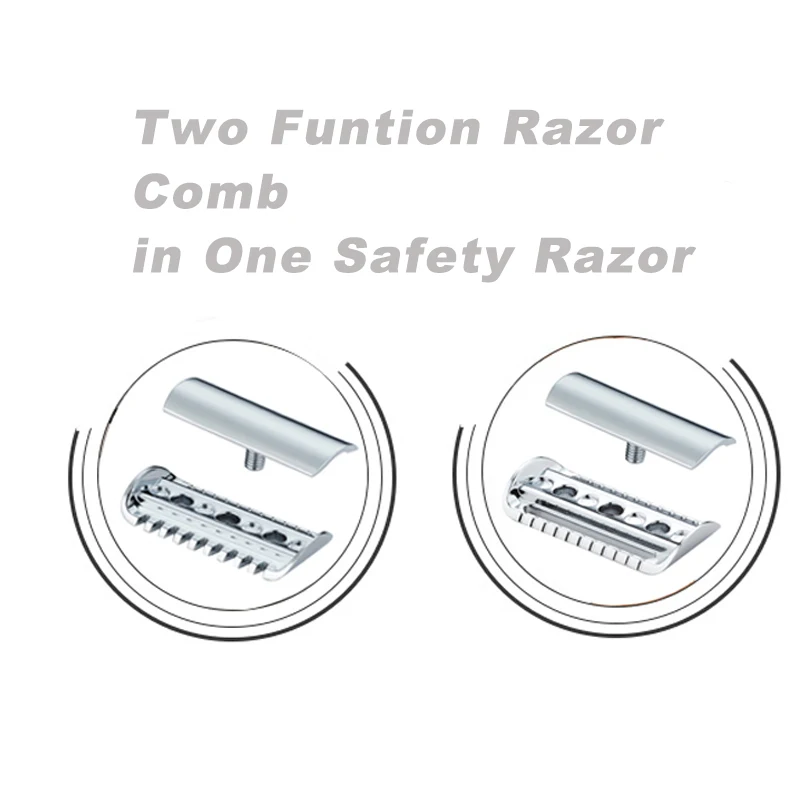 Good Quality Two Function Comb  in One Safety Razor Razor Head