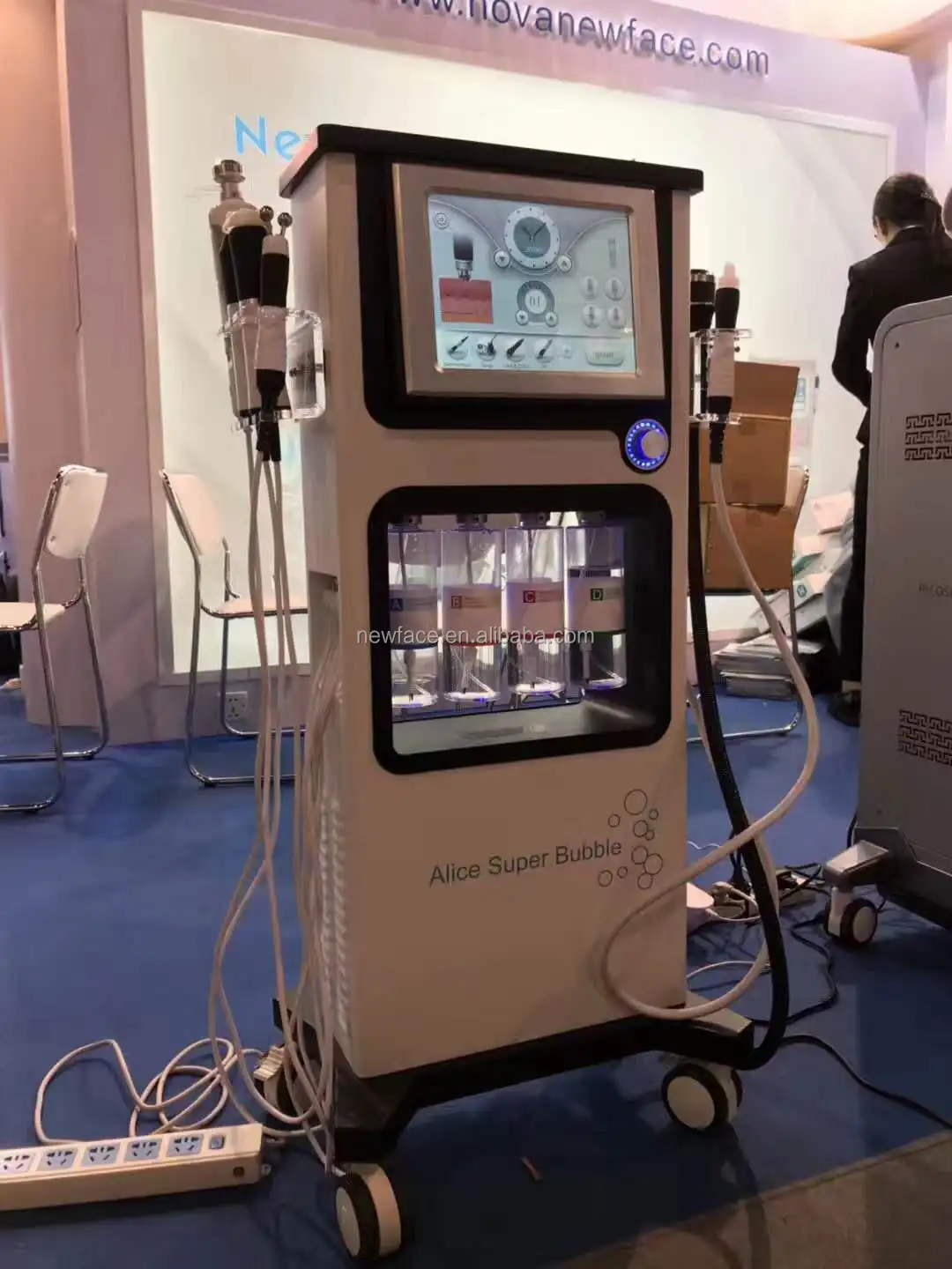 NV-W07 Hydro massage oxygen jet peel facial machine