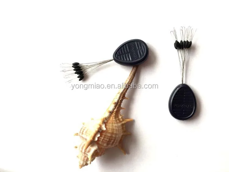 High quality Olive rubber stopper fishing line stopper floating beads tight lock rubber beads cylinder long bean or oliver bead