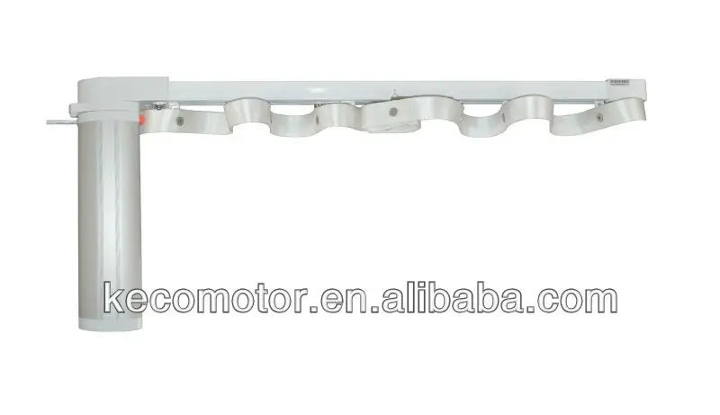 KECO electric curtain track with heavy-duty curtain motor by smart controlling and super quiet curtain runner