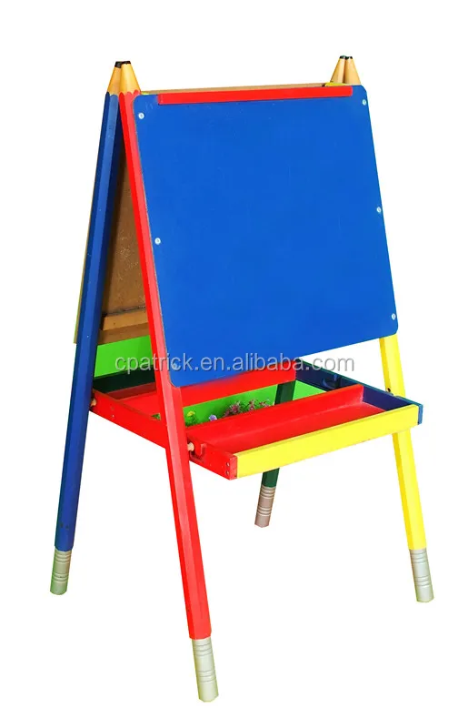 2021 Art supply All-in-One Wooden Kids Art Easel with Paper Roll