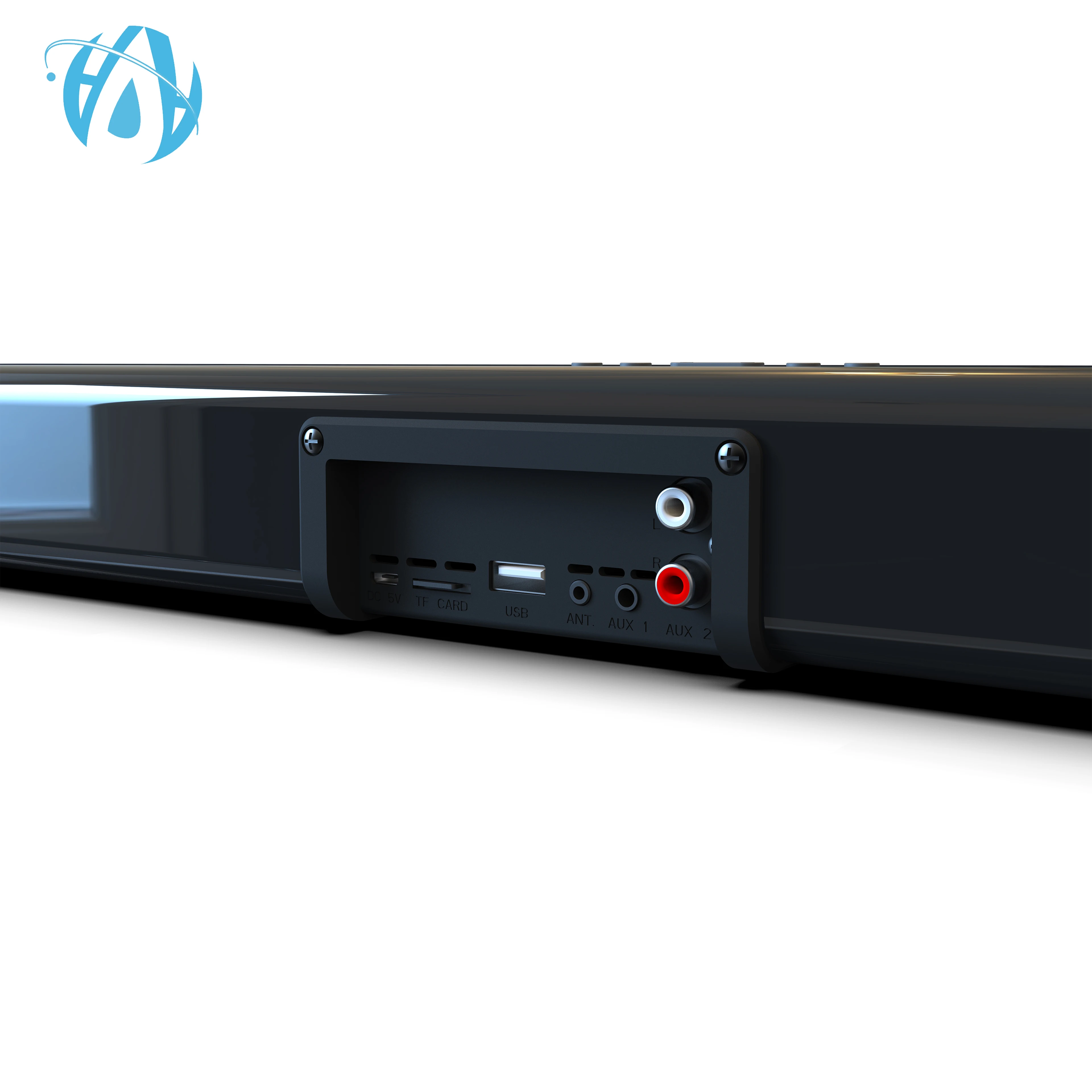 Home Theater Bass 2.0 Channel Wireless Charger 20W 4 Speakers Surroud Stereo Bluetooth Soundbar for TV