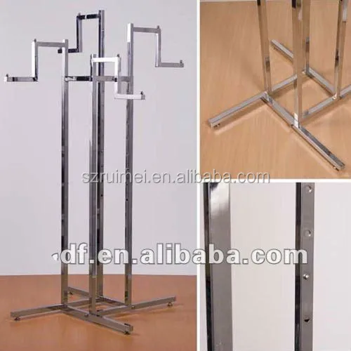 4 Way boutique display rack clothing store boutique rack hot selling