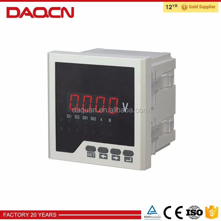 Single phase analog wattmeter digital flow meter display