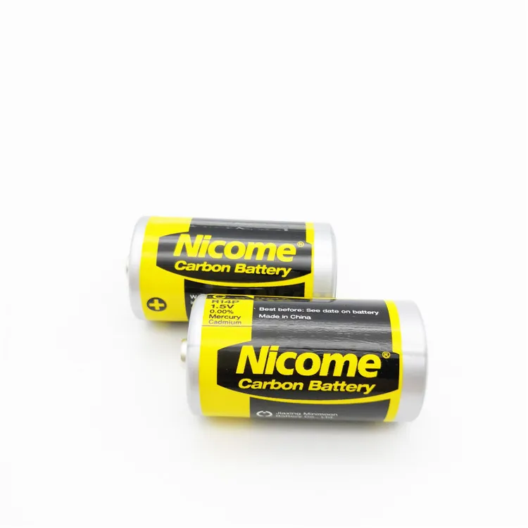 R14 UM-2 C 1.5V Battery Zinc Carbon for Toys Shrink Pack 280 Mins Y Nicome Brand R14P