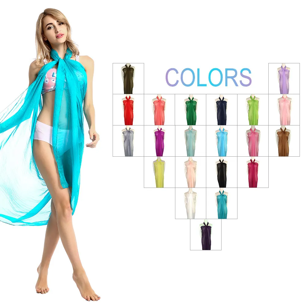 new arrival hot selling black and green swimsuit coverup sarong pareo