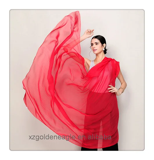 100% Natural Silk Scarf--popular colors silk shawl