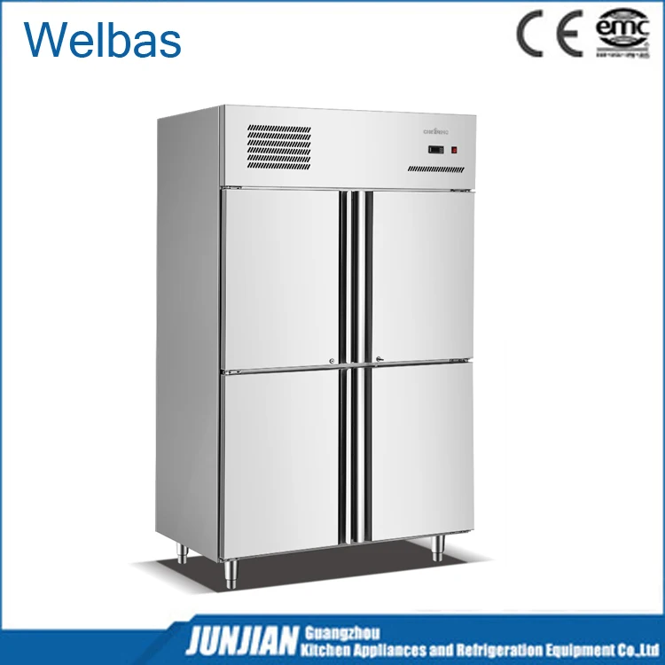 Welbas factory custom two door vertical freezer refrigerator