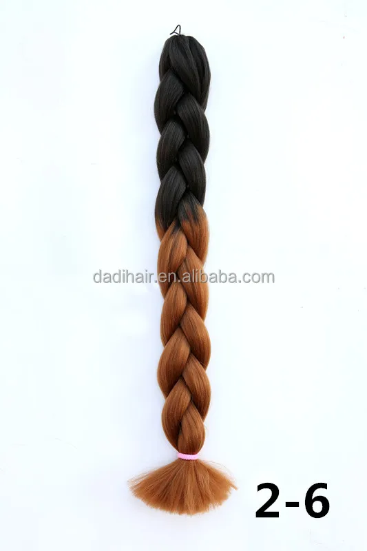 Factory Wholesale Cheap Price colorful Ombre Two Tone yaki Synthetic hair weft expression Jumbo Braiding Hair extensions