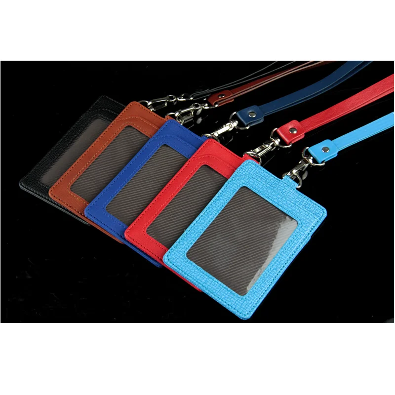 custom low price leather ID card holder