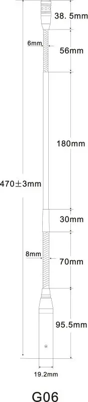Professional electret microphone worked with phantom power G06 SINGDEN