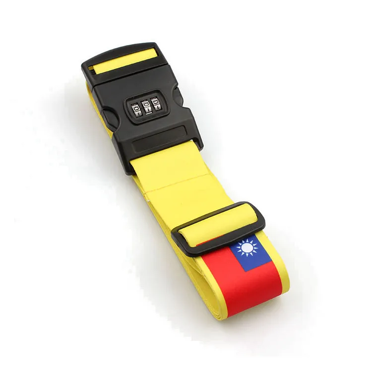 Adjustable Luggage Strap Packing Belt Suitcase Baggage Security Straps with Approved Lock