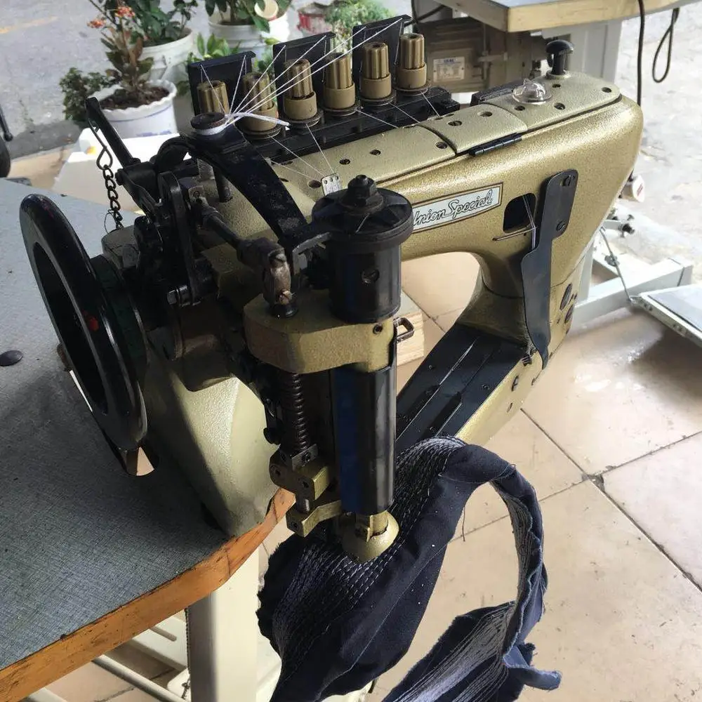 Used Unionspecial 35800 3-needle Double Chainstitch Industrial  Feed-off-the-arm Sewing Machine