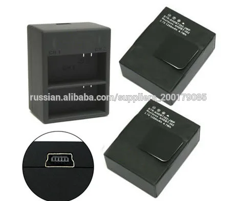 Горячий продавать! Двойной зарядное устройство для GoPro Hero 3 и GoPro 3 + камера