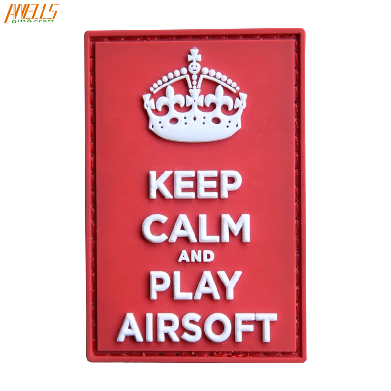 New QualityTactical Flexible Rubber Patch Design With Hook And Loop Back