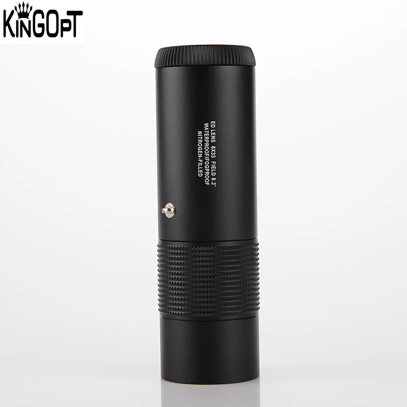 Kingopt высокомощный водонепроницаемый 8X33 металлический широкоугольный Монокуляр ED с призмой Bak4 0,8 м нефокусированный