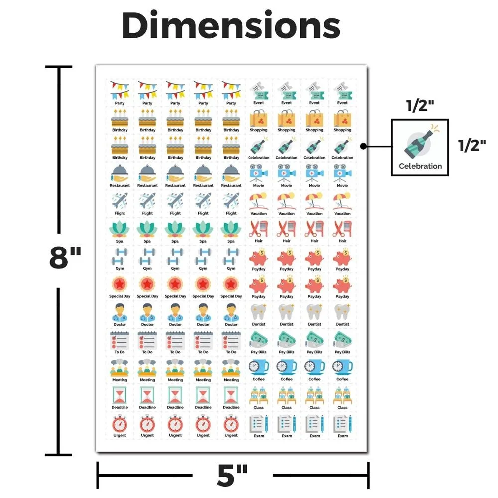 Пользовательские ежедневные наклейки-планировщики календари наклейки на
