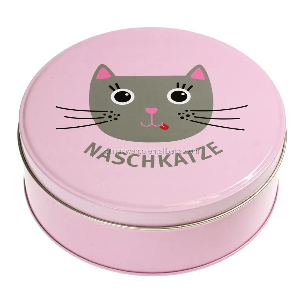 
Round click clack tin box / custom printed metal mint tin / mini candy tin box 