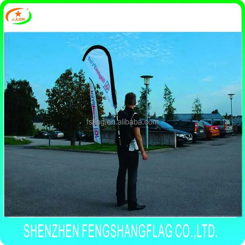 Custom flying backpack flag england body flag promotion outdoor banner flag