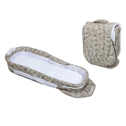 Wholesale Manufacturer Delight Snuggle Poly Mesh Lounger Portable Bed Baby Nest Round