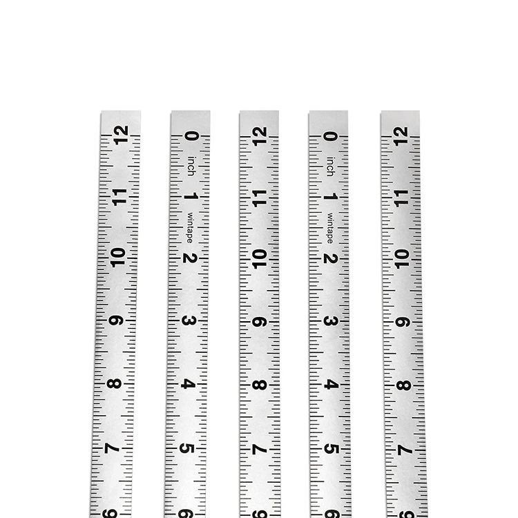 Wintape 12inch (20mm) Wide Table Sticky Measuring Tape Ruler Self-adhesive Tape Measure Inch OEM Acceptable Synthetical Material
