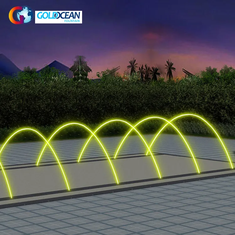 FREE DESIGN Stainless Steel Jumping Jet Laminar Jet Floor Fountain