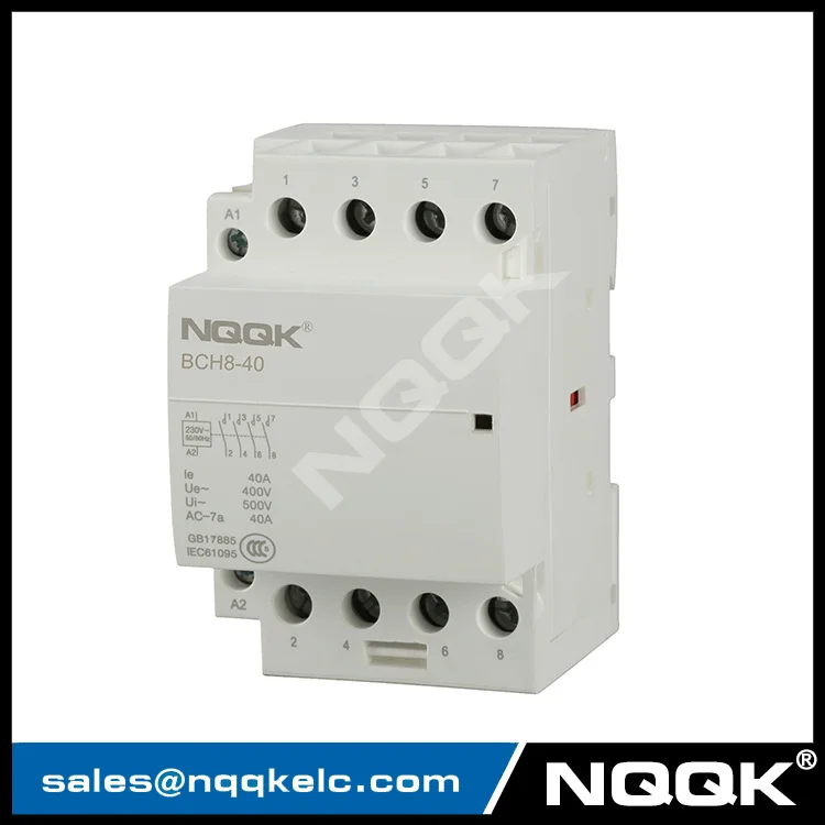 BCH8-16 1P 16A 250V 500V Контактор переменного тока для домашнего отеля без ручного