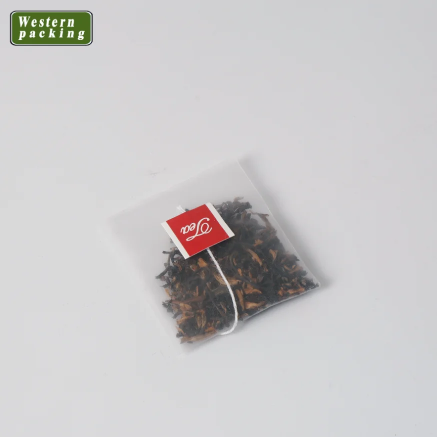 Triangle Shaped Teabag Nylon Mesh With String and label/tag