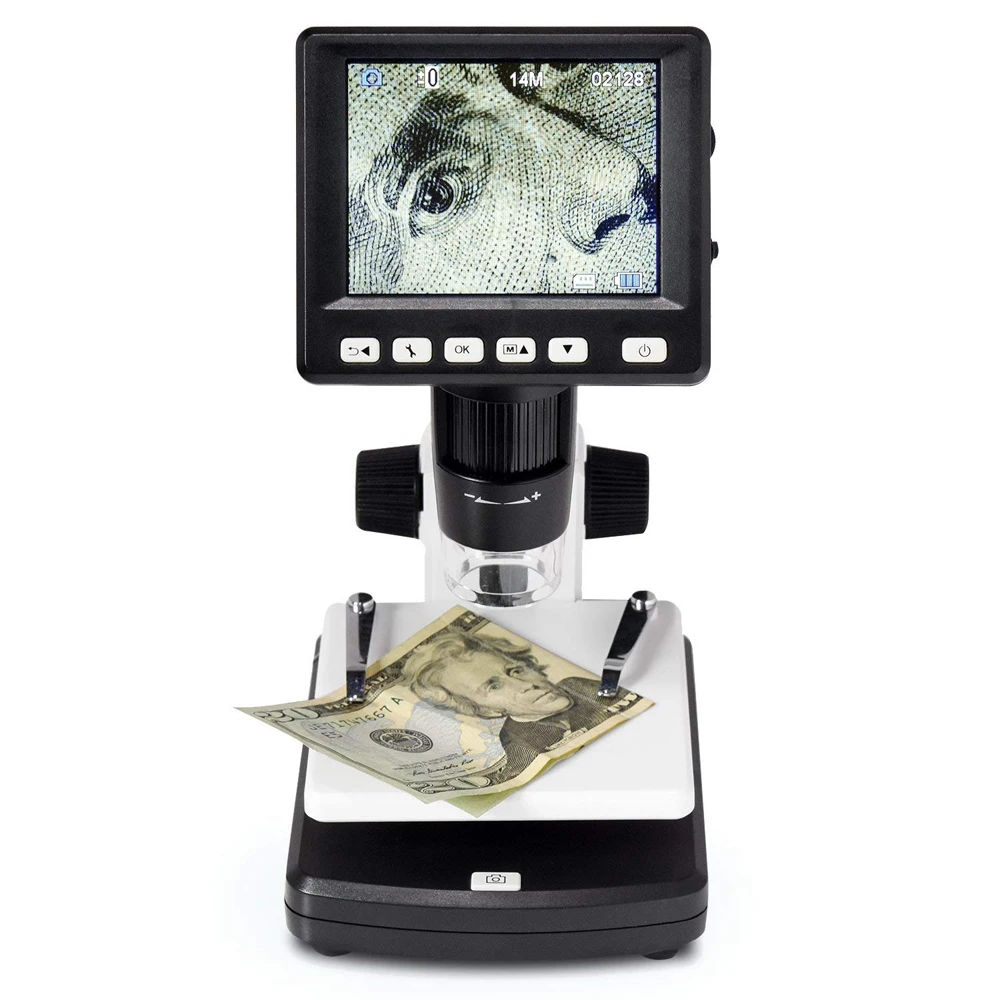 
3.5 inch LCD Screen Standalone 10-500x Zoom 5M Pixel USB Digital Electronic MicroscopeStand Alone Desktop LCD Digital Microscope 