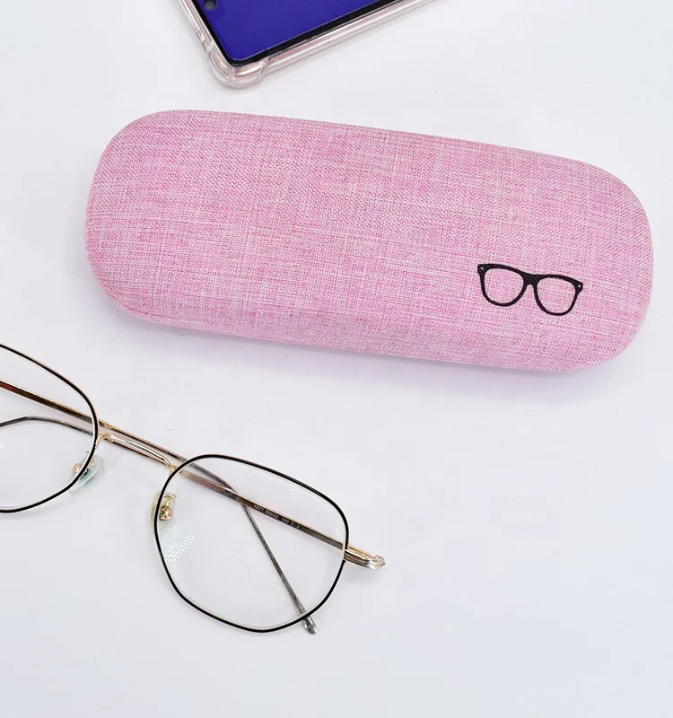 Custom Protector Fabric Hard Iron Eye Glasses Case