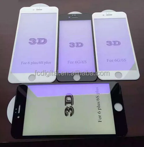 3D Full покрыты Анти синий свет Закаленное Стекло Экрана Протектор для iPhone 6 S/6 S Плюс