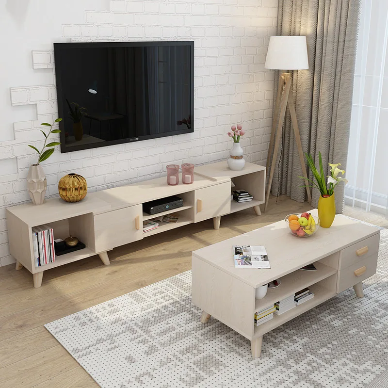 
Table TV Modern Coffee Table And TV Stand Set 