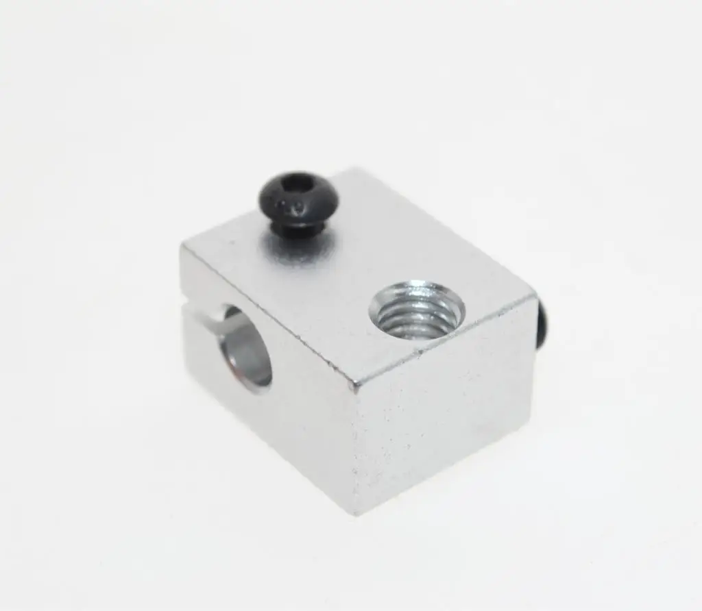 Aluminium Heat Block For 3D Printer V6 J-head Makerbot MK7/MK8 Extruder JKCA